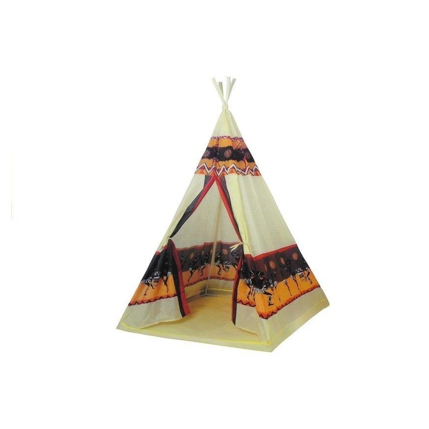 Lean Cars Palapinė Tipi Indian Žaidimų namelis + 60 Kamuoliukai 155 cm – 2