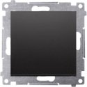 Kontakt-Simon Simon 54 Single NO icon button (module) 16AX 250V screw terminals black mat DP1A.01/49