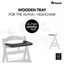 Hauck Alpha Wooden Tray -syöttötuolin tarjotin, Dark Grey Hauck Alpha Wooden Tray -syöttötuolin tarjotin, Dark Grey