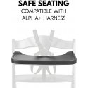 Hauck Alpha Wooden Tray high chair tray, Dark Grey