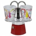 Kavos aparatas Bialetti Komplet Mini Express "R" 2 Filiżanki Kandinsky + 2 Bicch. Kavos aparatas Bialetti Komplet Mini Express "R" 2 Filiżanki Kandinsky + 2 Bicch.