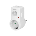 Orno Socket judesio jutiklis 120°, IP20, 280W, Schuko versija Orno Socket judesio jutiklis 120°, IP20, 280W, Schuko versija