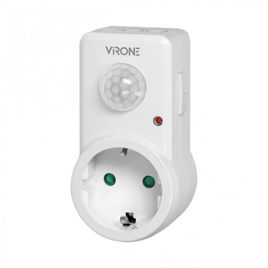 Orno Socket judesio jutiklis 120°, IP20, 280W, Schuko versija – 2