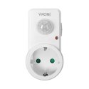 Orno Socket motion sensor 120°, IP20, 280W, Schuko version