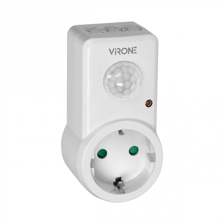 Orno Socket judesio jutiklis 120°, IP20, 280W, Schuko versija – 5
