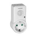 Orno Socket motion sensor 120°, IP20, 280W, Schuko version