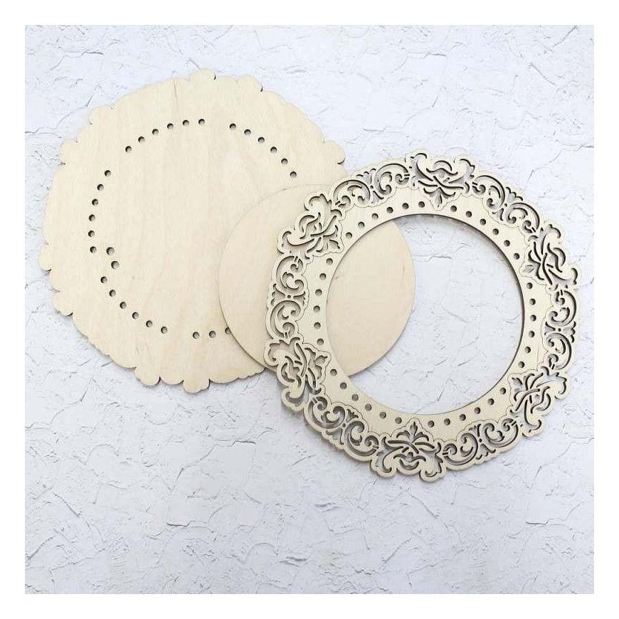 Beldizart Small round lace frame OR-031