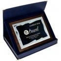 Tryumf Plastic diploma with engraved metal plate + case
