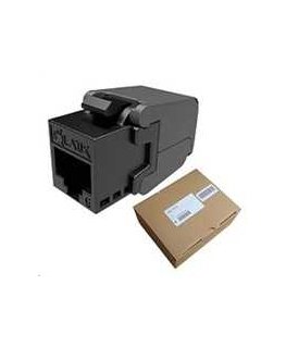 Solarix Keystone CAT6 UTP RJ45 black self-threading SXKJ-6-UTP-BK-SA