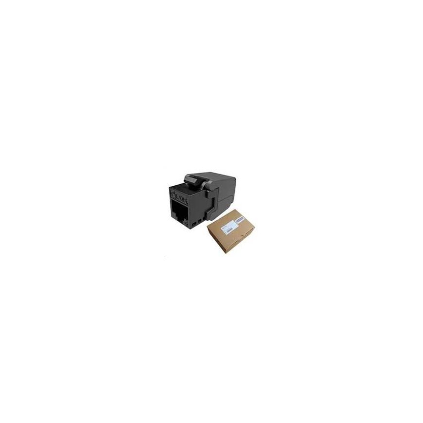 Solarix Keystone CAT6 UTP RJ45 juodas savisriegis SXKJ-6-UTP-BK-SA