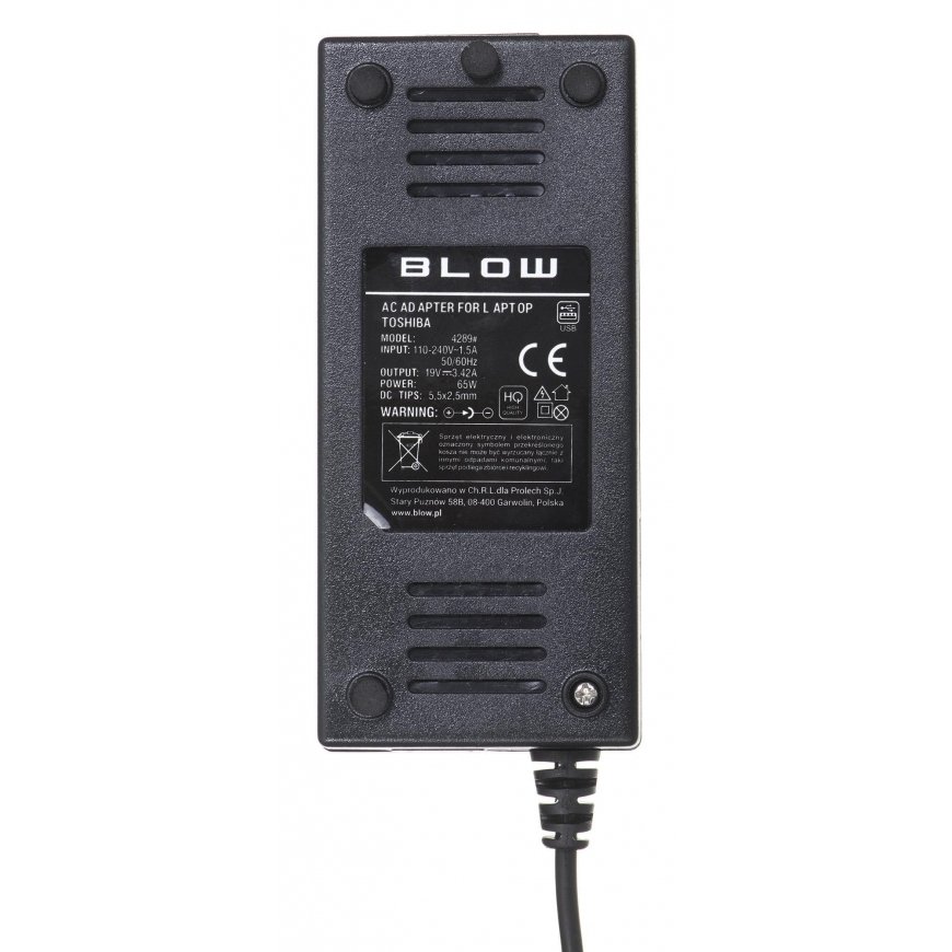 Blow Toshiba laptop power supply 19V 3.42A with cable – 5