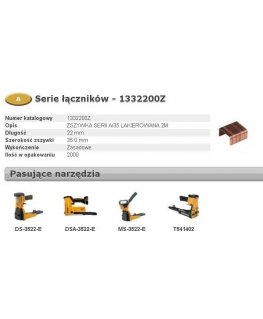 BOSTITCH STAPLES A 22mm 2000pcs FOR BOX CLOSER