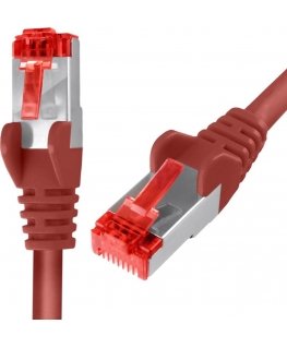 Spacetronik Cable RJ45 CAT 6 S/FTP AWG27 LSZH red 25m
