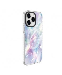 Evelatus Apple iPhone 15 Pro PC+TPU With MagSafe Customized Print Marble Purple
