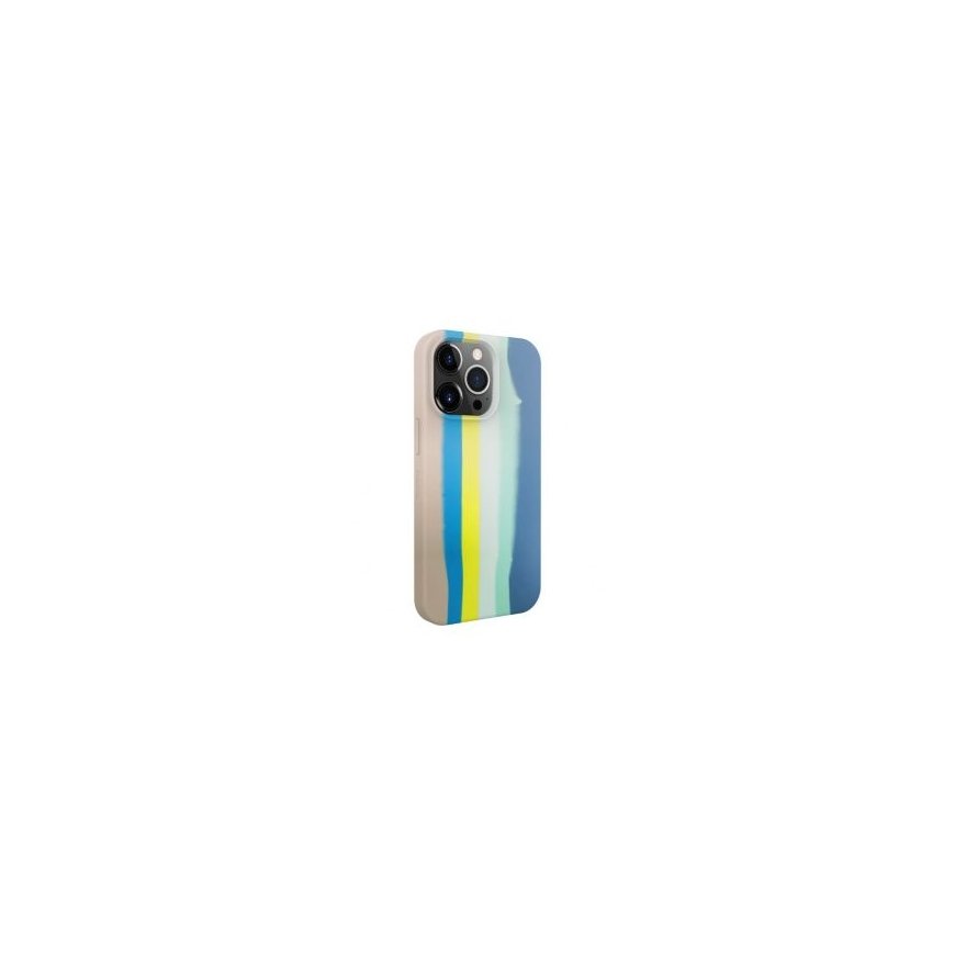 Evelatus Apple iPhone 15 Pro Max Silicone case Multi-Colored Blue Pink