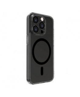 Evelatus - iPhone 15 Pro Clear Case With MagSafe and Camera Protection Transparent Black
