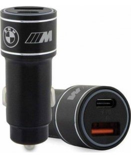 Charger BMW Charger samochodowa BMW BMCCMUSBCK PD-QC 3.0 20W Fast Charge black/black M Edition