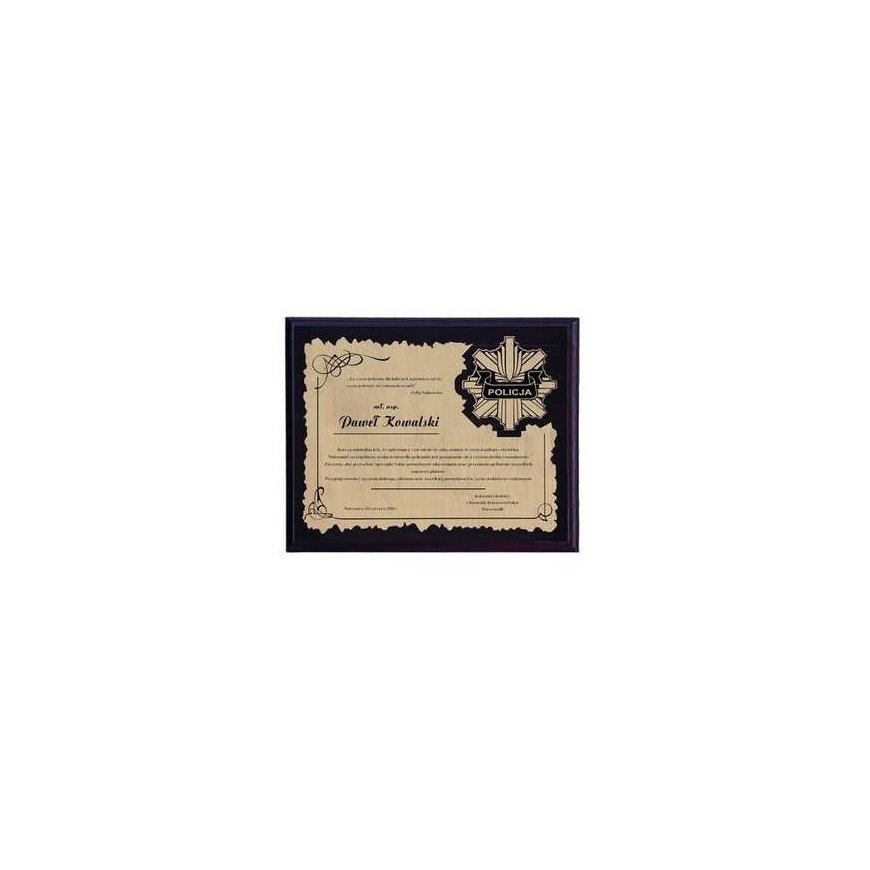 Tryumf Plastic diploma with engraved laminate – 2
