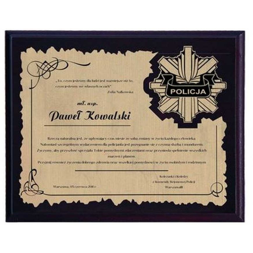 Tryumf Plastic diploma with engraved laminate – 4