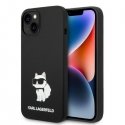 Karl Lagerfeld Case for iPhone 14 Plus 6.7" KLHCP14MSNCHBCK Black HC Silicone NFT Choupette