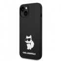 Karl Lagerfeld Case for iPhone 14 Plus 6.7" KLHCP14MSNCHBCK Black HC Silicone NFT Choupette