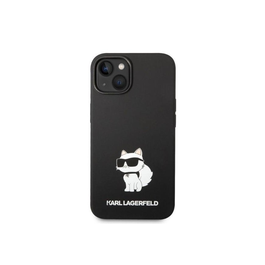 Karl Lagerfeld Case for iPhone 14 Plus 6.7" KLHCP14MSNCHBCK Black HC Silicone NFT Choupette – 3