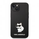 Karl Lagerfeld dėklas, skirtas iPhone 14 Plus 6,7" KLHCP14MSNCHBCK juodas HC Silicone NFT Choupette