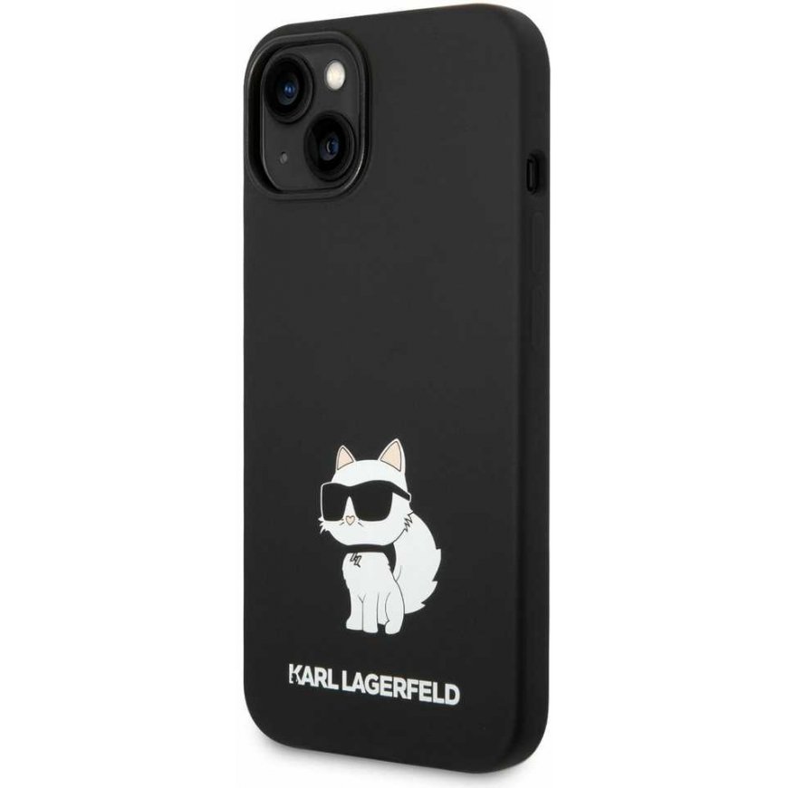 Karl Lagerfeld Case for iPhone 14 Plus 6.7" KLHCP14MSNCHBCK Black HC Silicone NFT Choupette – 5