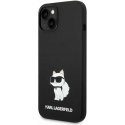 Karl Lagerfeld Case for iPhone 14 Plus 6.7" KLHCP14MSNCHBCK Black HC Silicone NFT Choupette
