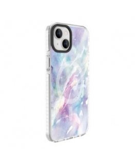 Evelatus Apple iPhone 15 Plus PC+TPU With MagSafe Customized Print Marble Purple