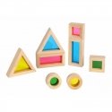 Tooky Toys TOOKY TOY Wooden Colored Set Mirror blocks 8 el. FSC