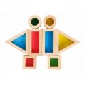 Tooky Toys TOOKY TOY Wooden Colored Set Mirror blocks 8 el. FSC