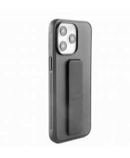 iLike Apple iPhone 15 Pro Max Silicone Case with stand Black