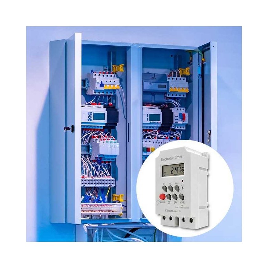 Qoltec Elektroninis laikmatis din rail pc0629 – 4