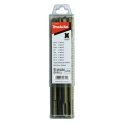 Drill Makita D-44971 SDS-PLUS Set (5.5x160mm 6x160mm 6.5x160mm 7x160mm 8x160mm 10x160mm 12x160mm 15x160mm chisel 160mm chisel 20