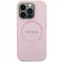 Case Guess GUHMP15SPSAHMCP iPhone 15 6.1" pink|pink hardcase Saffiano MagSafe Case Guess GUHMP15SPSAHMCP iPhone 15 6.1" pink|pink hardcase Saffiano MagSafe