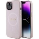 Dėklas Guess GUHMP15SPSAHMCP iPhone 15 6.1" rožinė|pink hardcase Saffiano MagSafe Dėklas Guess GUHMP15SPSAHMCP iPhone 15 6.1" rožinė|pink hardcase Saffiano MagSafe