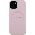 Case Guess GUHMP15SPSAHMCP iPhone 15 6.1" pink|pink hardcase Saffiano MagSafe Case Guess GUHMP15SPSAHMCP iPhone 15 6.1" pink|pink hardcase Saffiano MagSafe