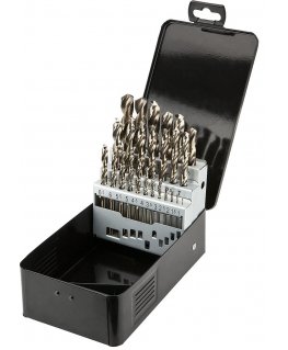 Drill Graphite HSS-Co metal drills 1.0-13.0 mm, set of 25 pcs.