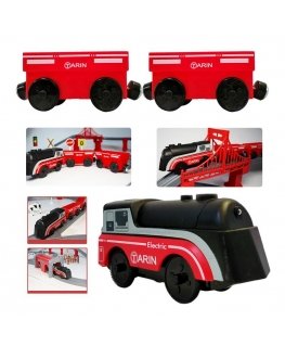 Toy electric train with wagons Woopie