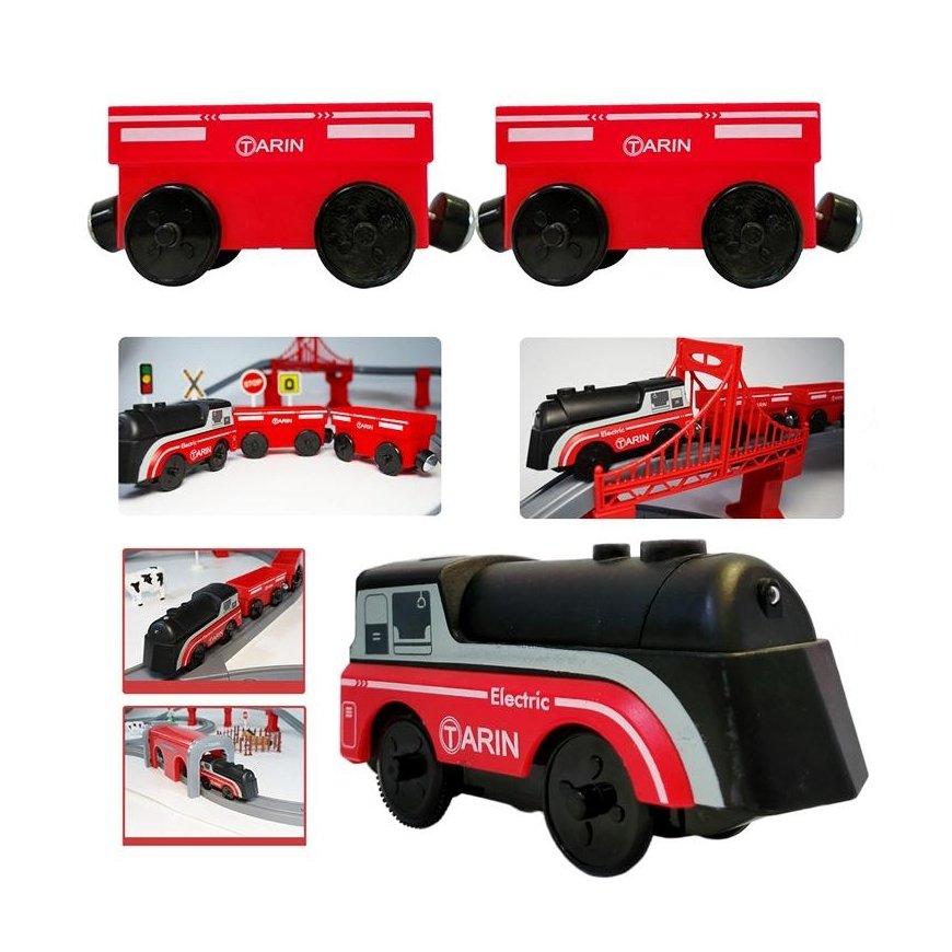 Woopie Toy electric train with wagons
