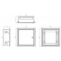 UNDERGROUND HOUSING OMP-3 344 x 338 x 118 mm (WITH FLANGE) UNDERGROUND HOUSING OMP-3 344 x 338 x 118 mm (WITH FLANGE)