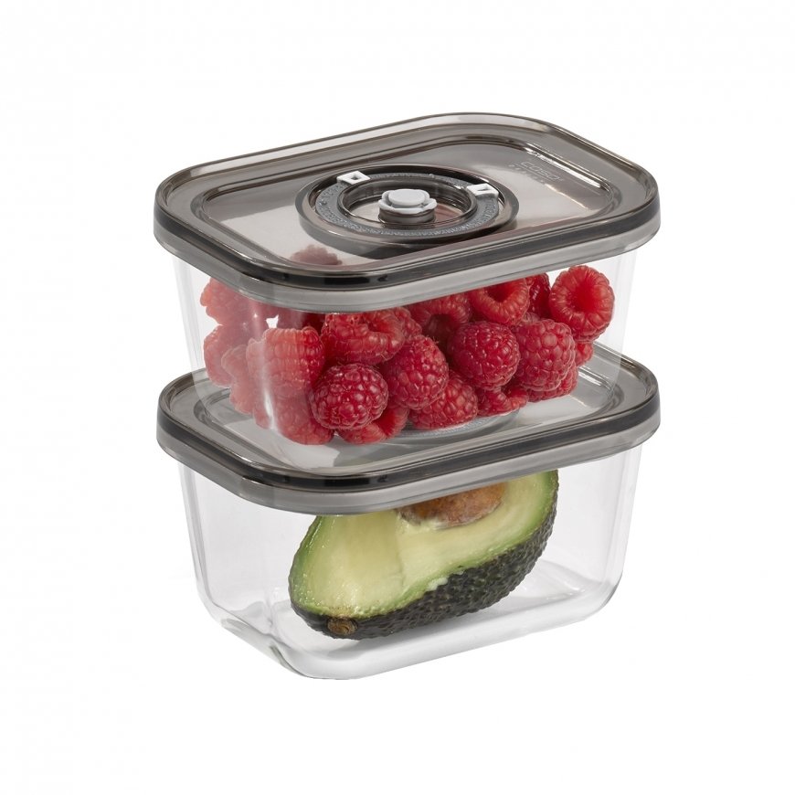 Caso VacuBoxx Eco-Duo S Glass vacuum containers with plastic – 2