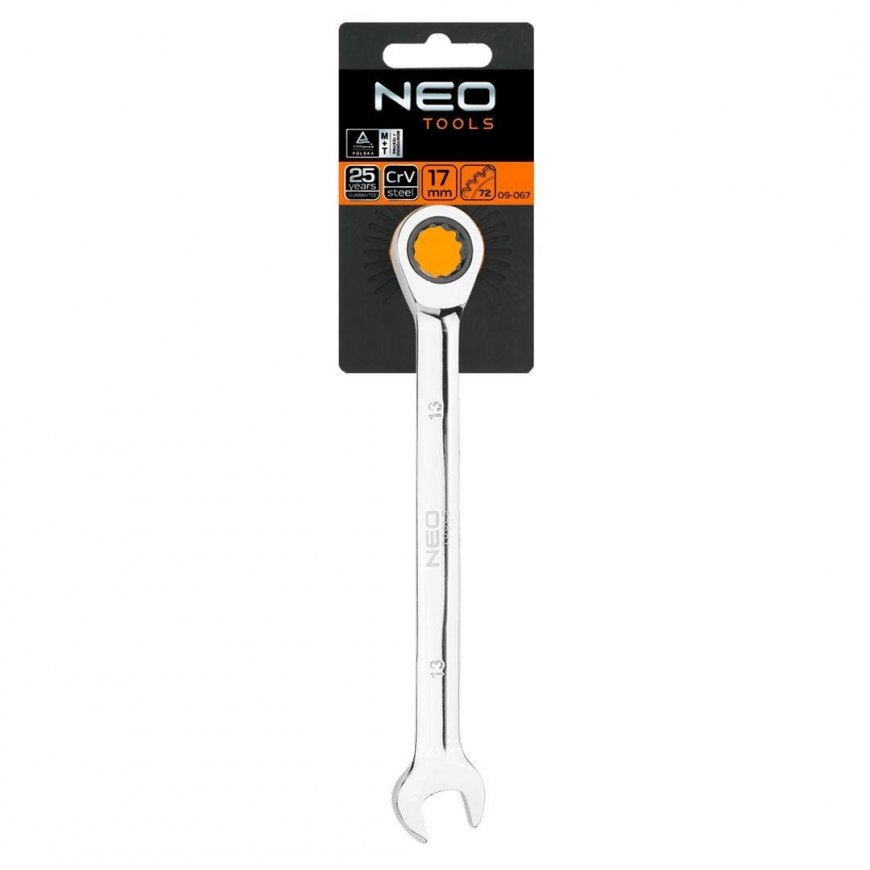 Neo Combination ratchet wrench, 19 mm – 2