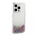 iLike Apple iPhone 15 Pro Max Silicone Case Water Glitter Rainbow