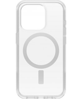 Otterbox Symmetry Clear for MagSafe protective case, iPhone 15 Pro, clear