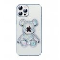iLike Apple iPhone 14 Pro Silicone Case Print Desire Bear Silver