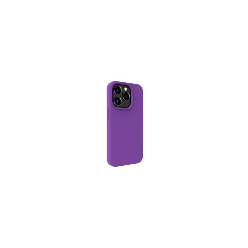 Evelatus Apple iPhone 15 Pro Premium Soft Touch Silicone Case Deep Purple