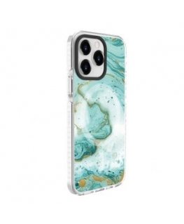 Evelatus Apple iPhone 15 Pro PC+TPU With MagSafe Customized Print Blue Marble