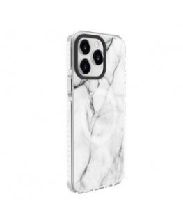 Evelatus Apple iPhone 15 Pro Max PC+TPU With MagSafe Customized Print Marble White
